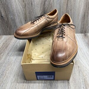 NEW Allen Edmonds Walking Shoes Mens 13 3E Voyager Walnut Brown Leather Read